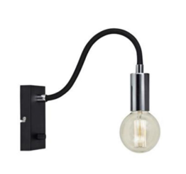 Markslojd 106600 Lampa ścienna RAW Wall Black/Chrome