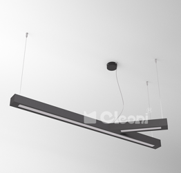 Ramita T LED Lampa Wisząca Srebrny Cleoni