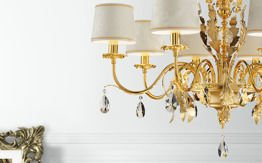 Masiero ACANTIA 12 Lampa Wisząca złota