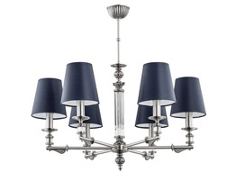Lampa wisząca Kutek Merano MER-ZW-6(N/A) Nikiel