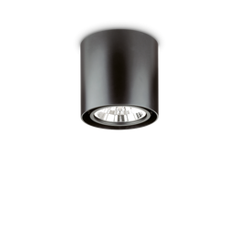 Ideal Lux Mood Pl1 D15 Round Nero Plafon 243450