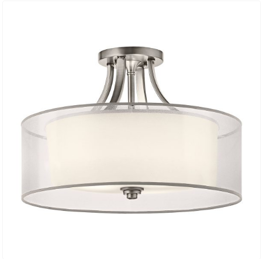 Elstead Lighting Lacey KL-LACEY-SFM-AP Srebrny Plafon