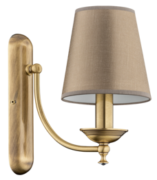 Ekskluzywna lampa ścienna Kutek San Marino SAN-K-1(P/A)CR Patyna