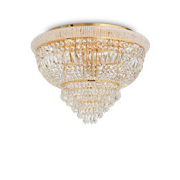 Ideal Lux Dubai PL24 Plafon złoty kryształowy duży