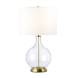 Elstead Lighting Lampa stołowa ORB-CLEAR-AB-WHT Orb
