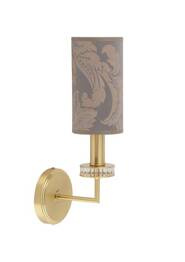 Ekskluzywna lampa ścienna Kutek Genova GEN-K-1 (ZM/A)) Złota