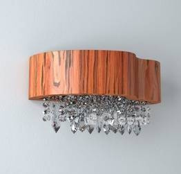 ATEGO 40 Kinkiet Cleoni lewy duże kryształki