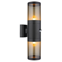Zewnętrzna lampa ścienna Globo Lighting Xeloo 32014-2BSS