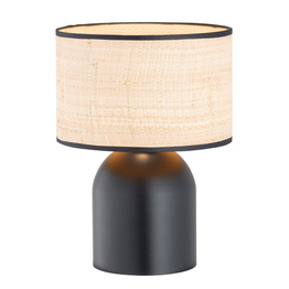 Lampka Biurkowa Emibig Aspen Ln1 Black/Rattan (1324/LN1)