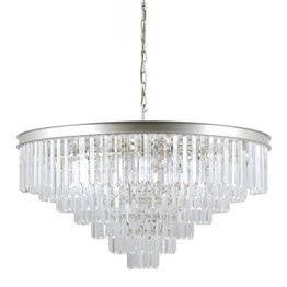 Kryształowy Zwis Ø85cm PND-44372-14-CHMP-GLD Italux Verdes