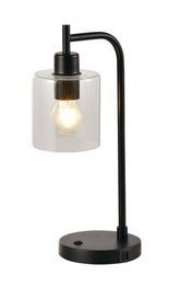 USB Dann Lux Design GAL BK-T DLD5295 Lampka nocna czarna
