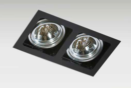 Azzardo Sisto 2 Oprawa Wpuszczona czarna AZ2809