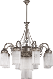 Żyrandol Kutek Fiore FIO-ZW-8+1(N)