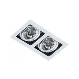 Azzardo Sisto 2 Oprawa Wpuszczona biało-czarna AZ1447