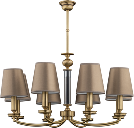 Żyrandol Kutek Rossano ROS-ZW-8(P/A) Patyna