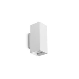 Lampa Ścienna Ideal Lux Look Ap2 Square D60 H150 Bianco 370194