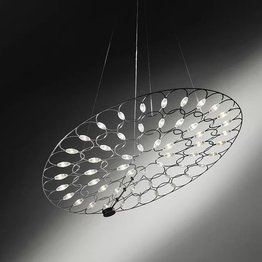 Sforzin Lafra Media Nero Lampa Wisząca