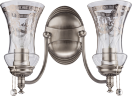 Lampa ścienna Kutek Nico NIC-K-2(N) Nikiel