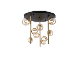 Ideal Lux Perlage Pl9 Ambra Plafon 328409