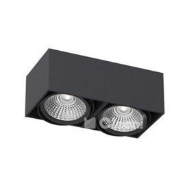 Cleoni Lampa Sufitowa Tito T113C3 czarny mat struktura