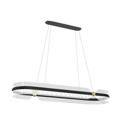 Zwis Italux Sopla PND-63728-56W-3K-BK-GD