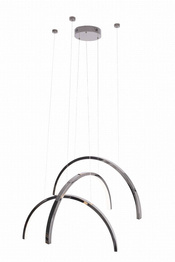 Żyrandol Maxlight P0508 Trio Arc czarny połysk