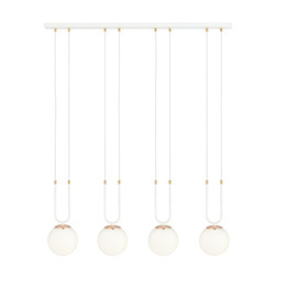 GLAM 4 WHITE/OPAL lampa wisząca biały (1115/4) - Emibig