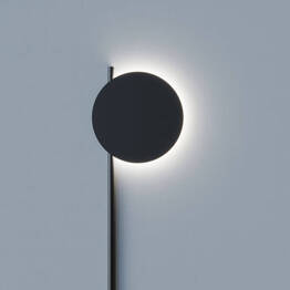 Cleoni Pill LA19/C2/116/3000K Lampa Ścienna Czarna