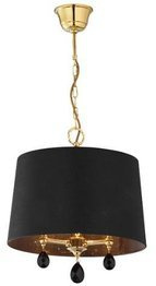 Czarno-złota lampa wisząca Jupiter Egida 1793