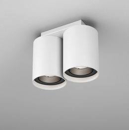 Tuba AQform Lampa Sufitowa biało czarna 47017-M930-W1-00-63