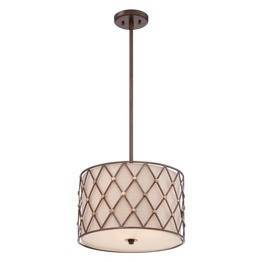 Elstead Lighting Brown Lattice QZ/BROWNLATT/P/M Lampa wisząca