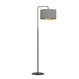 HILDE LP1 BL GRAY lampa podłogowa czarny (1050/LP1) - Emibig