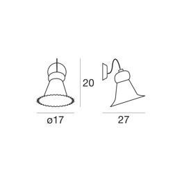 Linea Light Mami 2655RU Lampa Ścienna