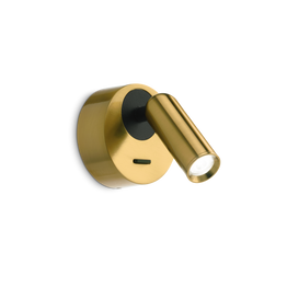 Kinkiet Ideal Lux Bean Ap Round Ottone 260624