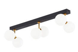 Jupiter PLAFON Luna  satynowa 6-punktowy klosz biały 1920