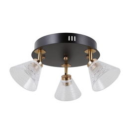 Italux Nowoczesna Lampa sufitowa WL-34393-3R-BK-HBR Orella