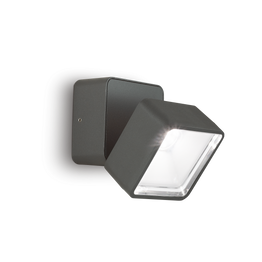 Lampa Ścienna Ideal Lux Omega Ap Square Antracite 4000k 285511