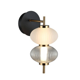 Kinkiet Italux Testa Czarny WL-84938-2-BK