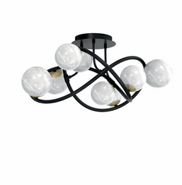 Nisyro Zuma Line MX4922-8-EBGN Plafoniera