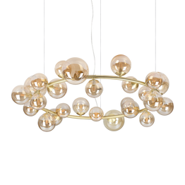 Żyrandol Ideal Lux Perlage Sp25 Ambra 370583