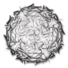 Slamp Veli Charcoal 78 cm Plafoniera okrągła