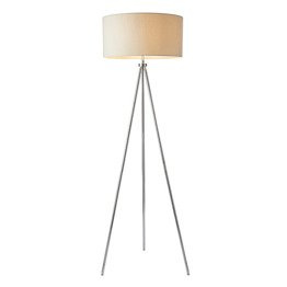 Lampa stojąca Endon Tri chrom/beżowy 73145