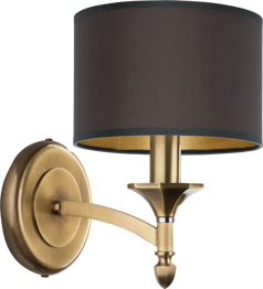 Lampa ścienna Kutek Decor DEC-K-1(P/A) Patyna