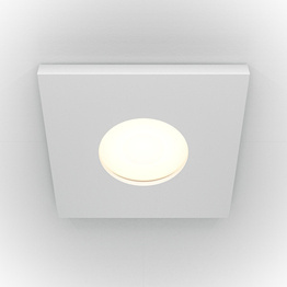 Oczko wpuszczane łazienkowe Stark biały DL083-01-GU10-SQ-W  Maytoni