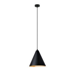 REBEL 1 BLACK/GOLD lampa wisząca czarny-Złoty (1271/1) - Emibig