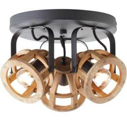 Brilliant 86634/76 Matrix Wood Plafon