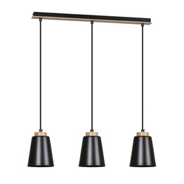 BOLERO 3 BLACK lampa wisząca czarny (442/3) - Emibig