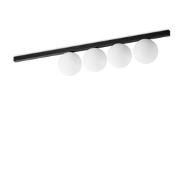 Plafon Ideal Lux Binomio Pl4 Nero 310688