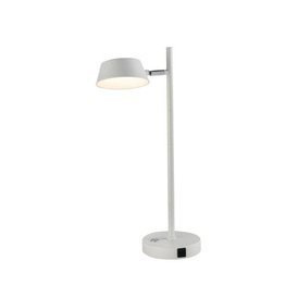 Lampka nocna z wyjściem USB biała Dann Lux Design Lux EMO WH-T Z
