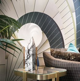 Lampka biurkowa Slamp Moon biała